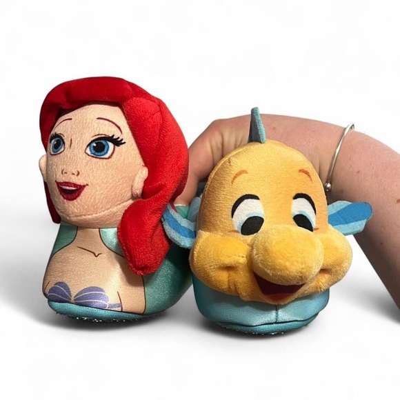 The Little Mermaid‎ Ariel and Flounder plush slippers - Picture 3 of 4